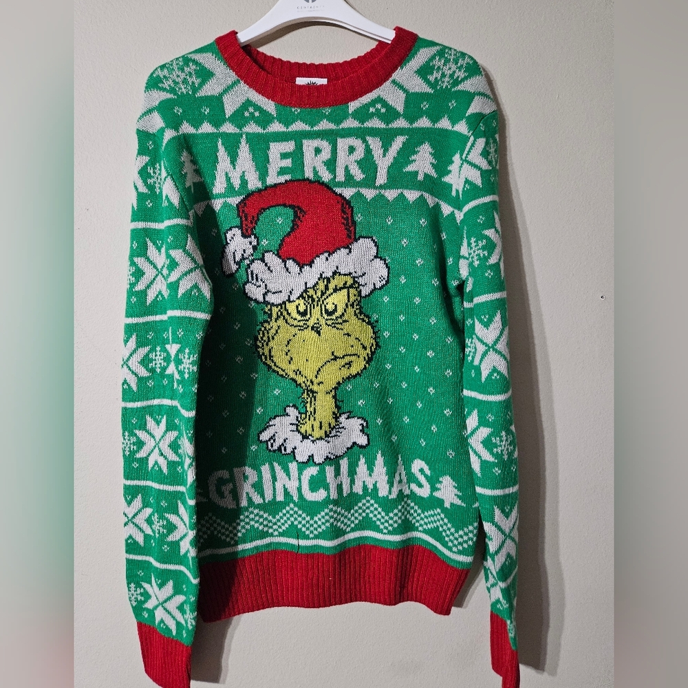 The Grinch Christmas Sweater Men's Small